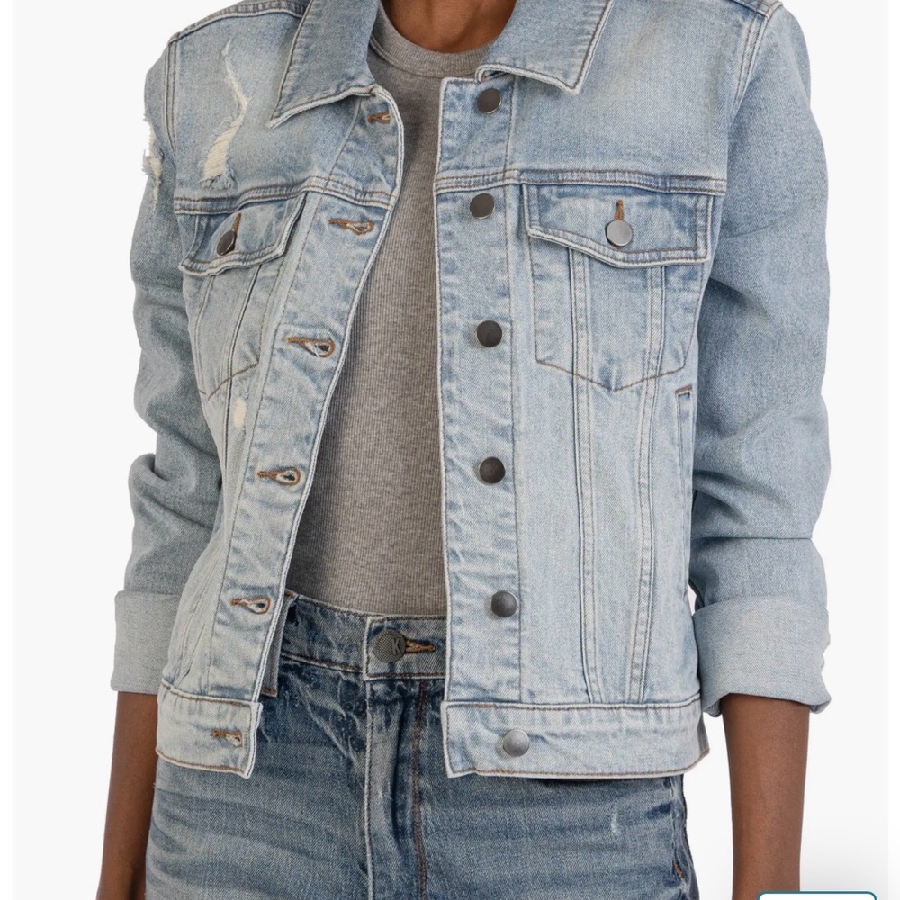 Kut from the Kloth Julia Denim Jacket Sz S